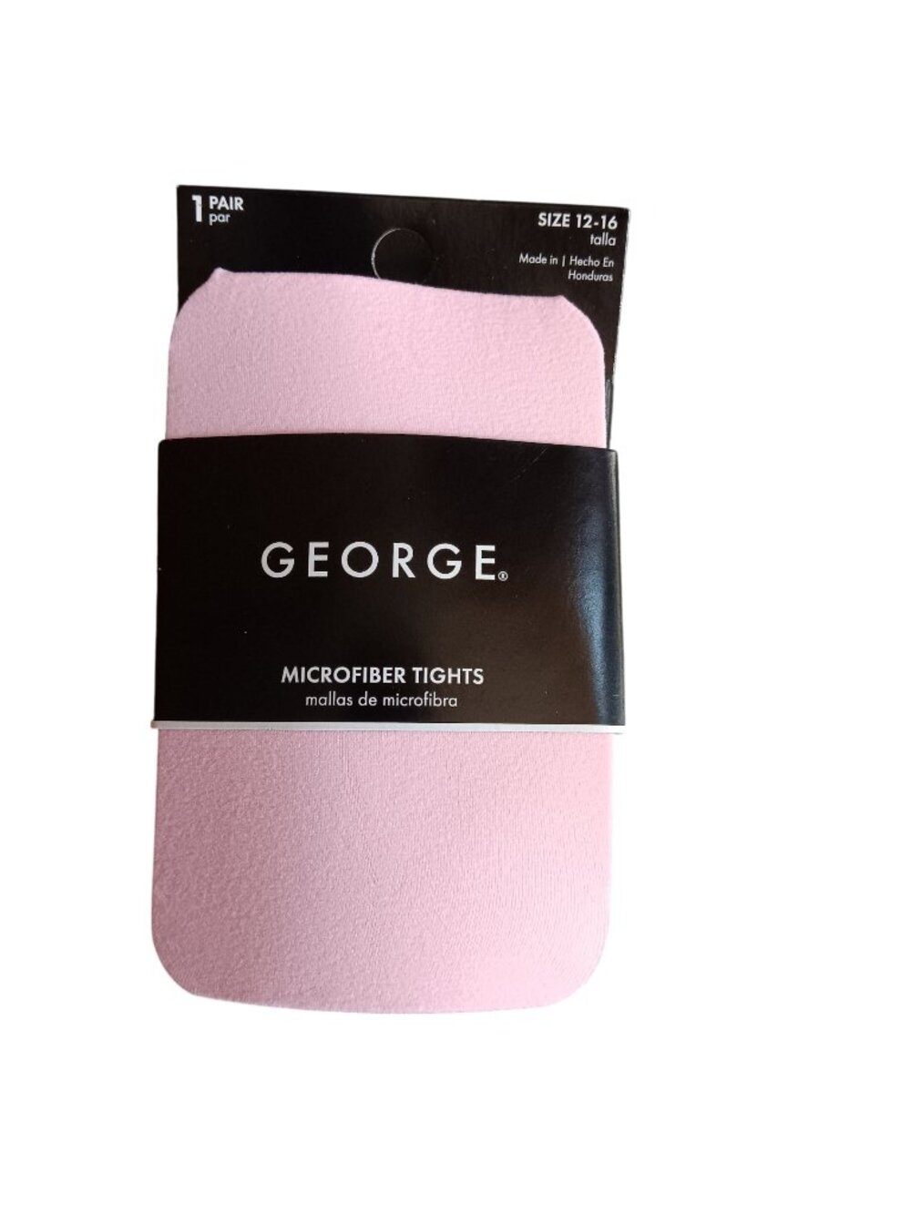 New One Pair George Microfiber Tights Size 12-16 Pink